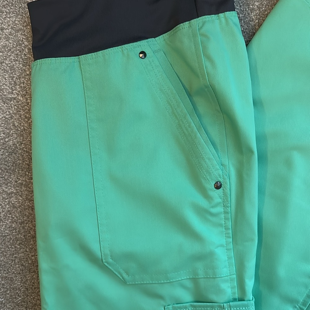 Healing Hands Purple Label Tori 5-Pocket  Yoga Scrub Pants size XS  ~ NWOT ~ - Picture 5 of 7